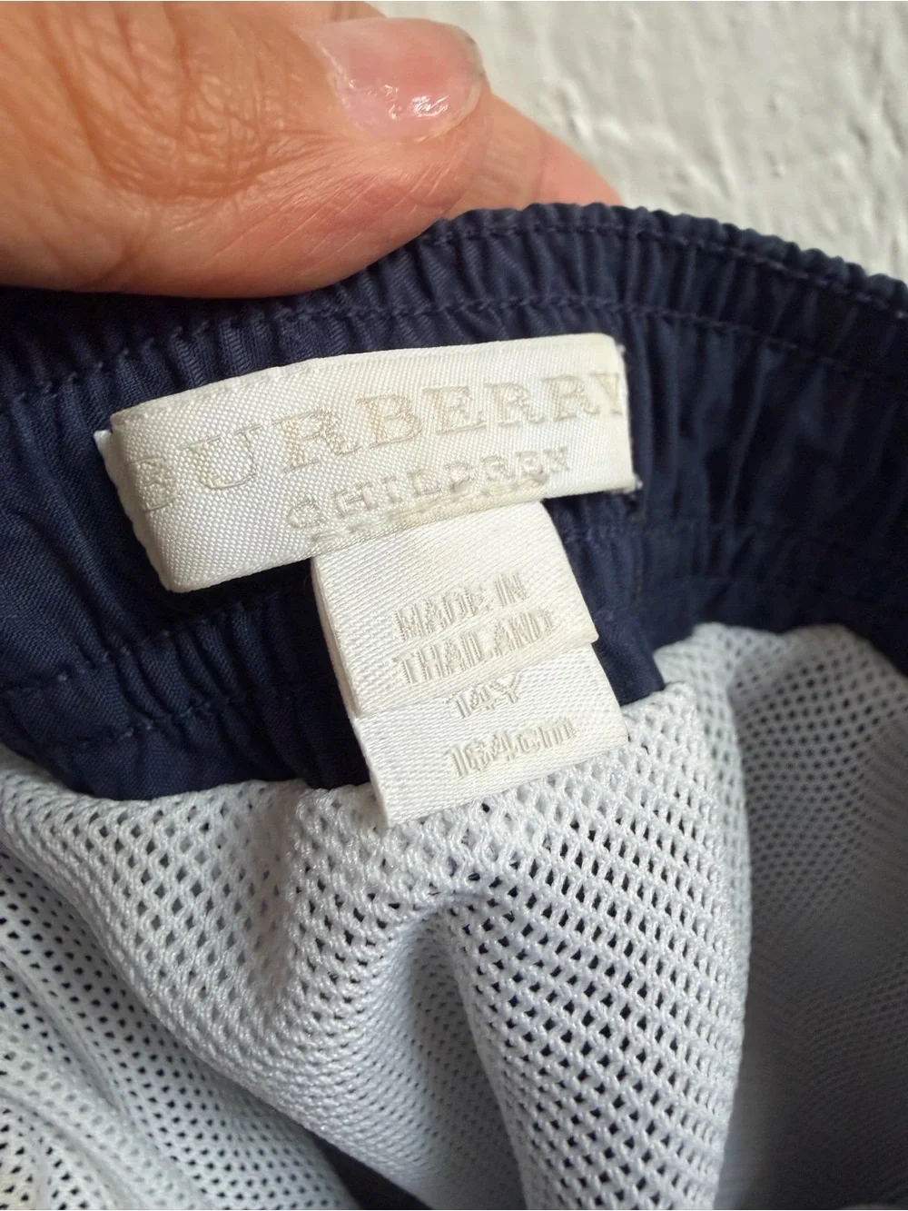 Burberry Blue Swim Trunks - Boys 14 (large)